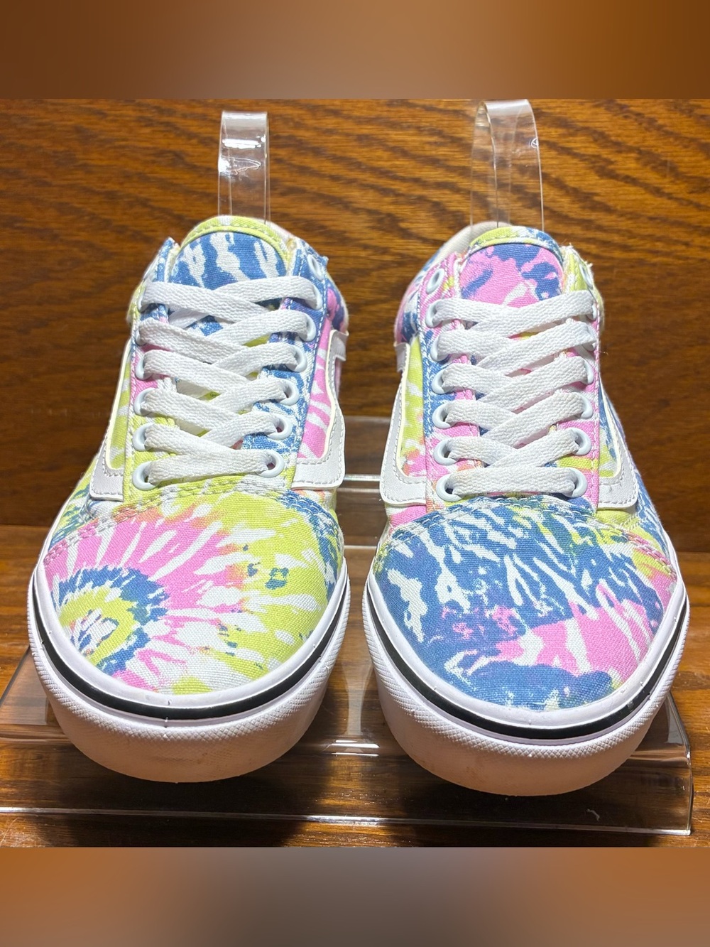 Vans Pastel Tie Dye ComfyCush Old Skool Sneakers Size W 8 / M 6.5 - Picture 8 of 16